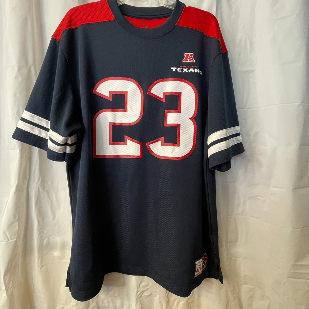 Houston Texans Arian Foster #23 NFL Team Apparel Jersey Shirt Navy Blue Mens XL